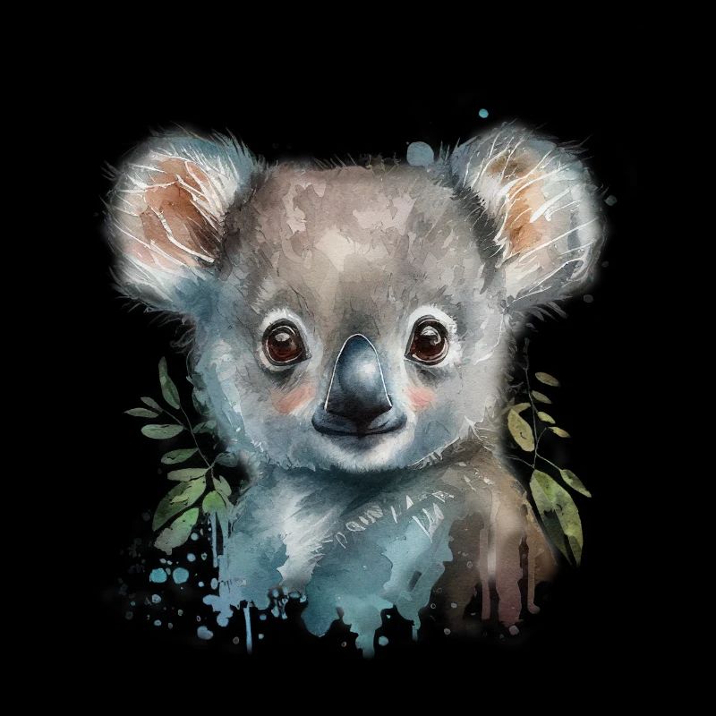 Koala Aquarelle Feuillage
