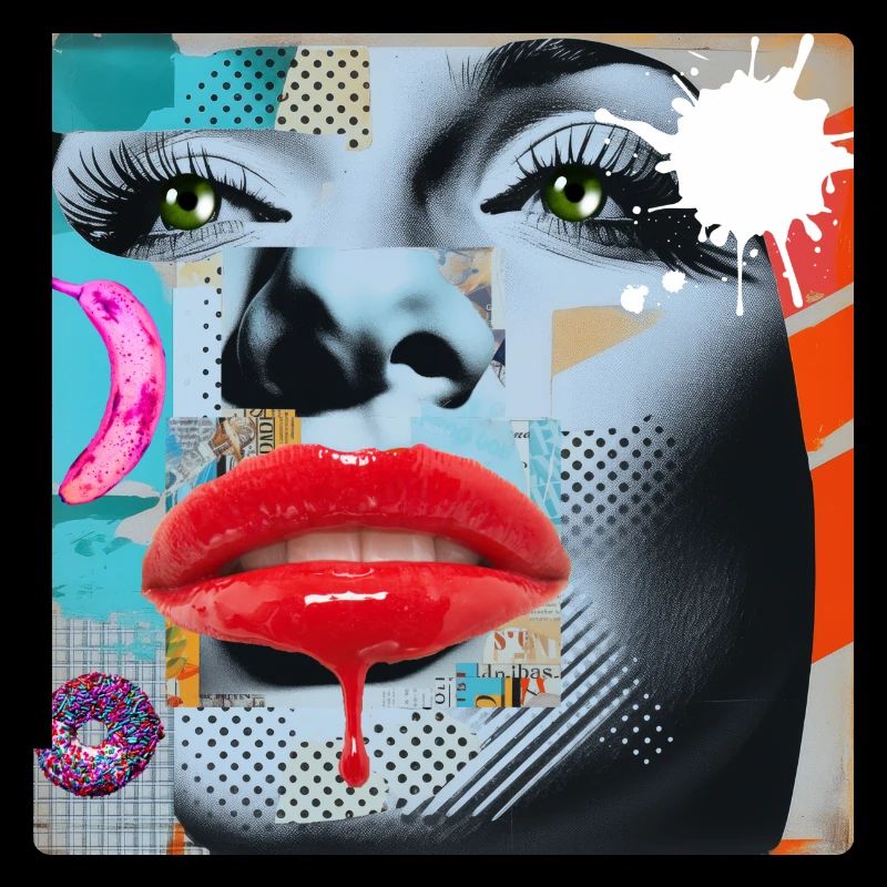 Bunte Collage Pop Art