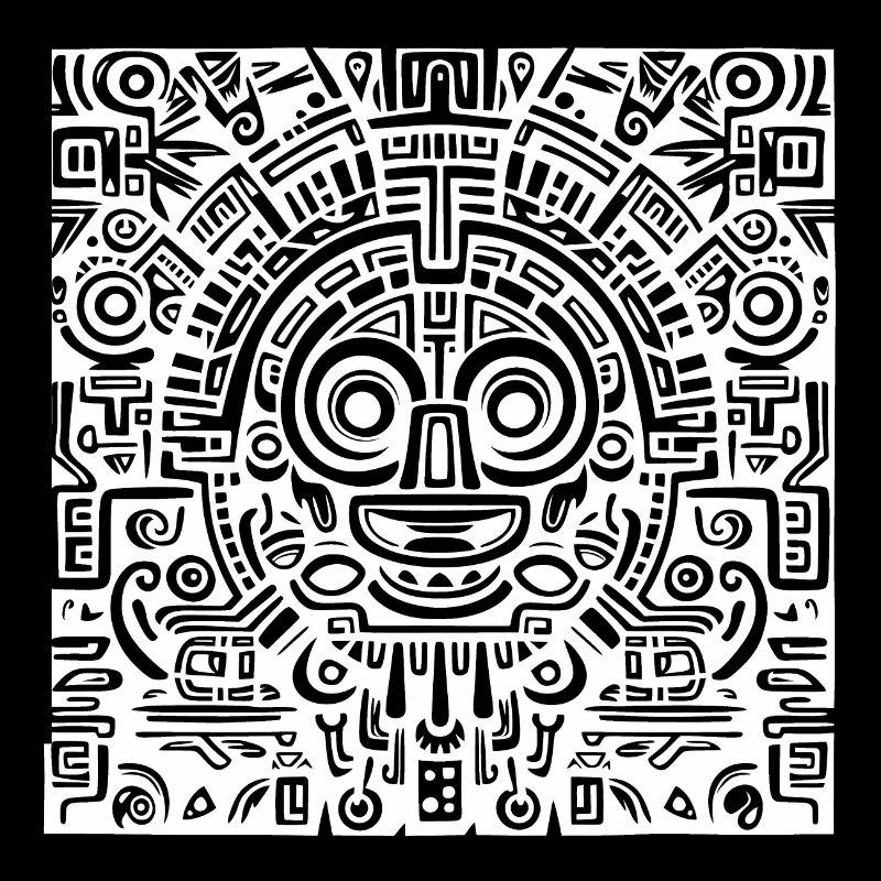 Inca, Aztec, Mayan Pattern, Artwork