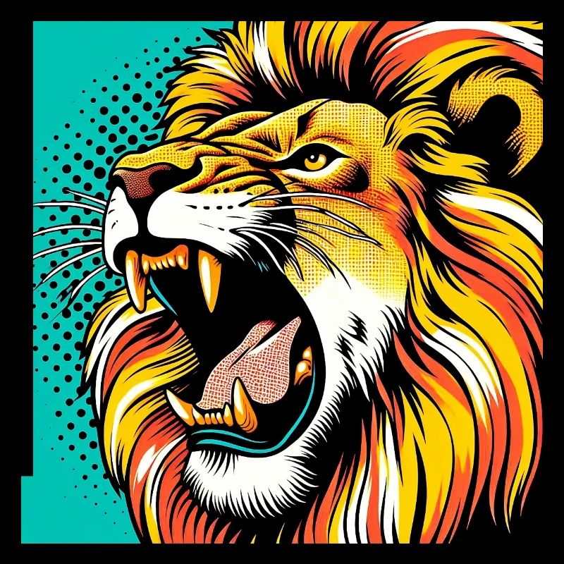Lion Pop Art