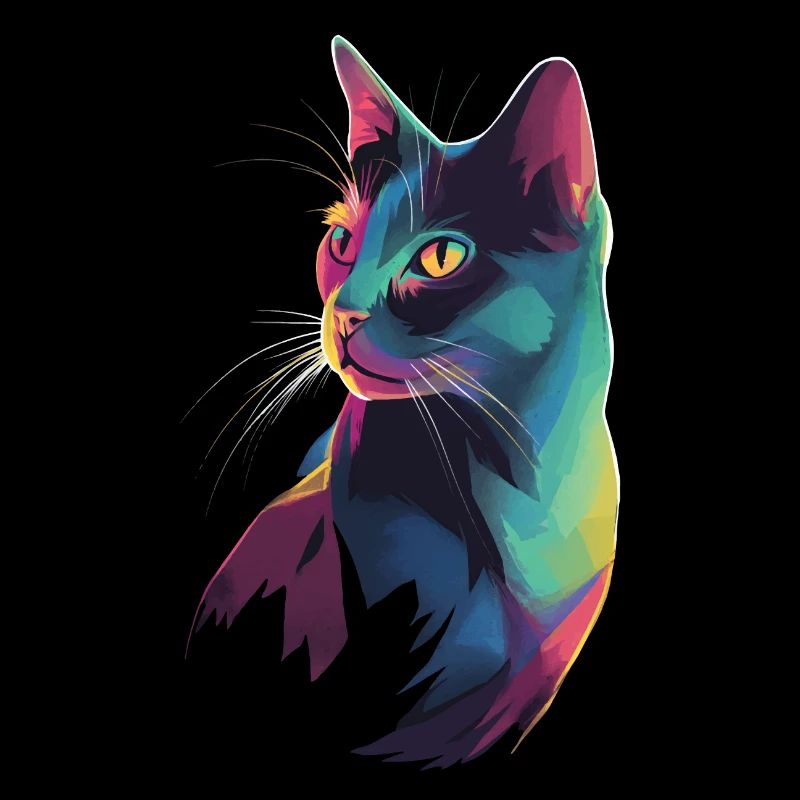 Stylized Cat Illustration