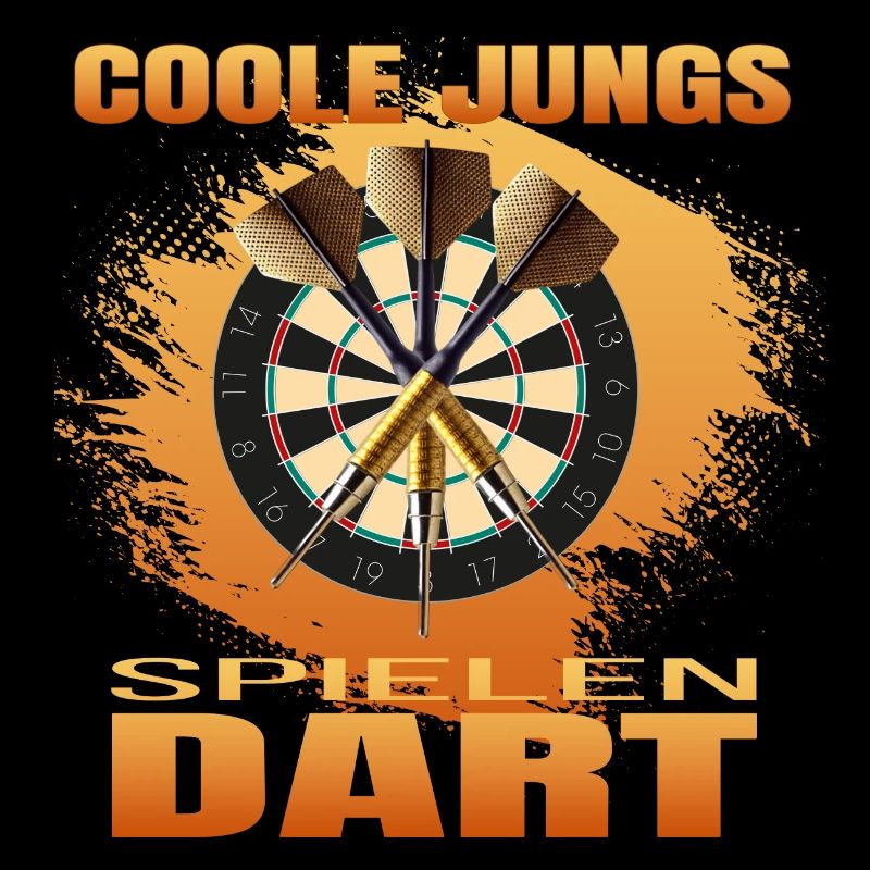 Coole Jungs spielen Dart