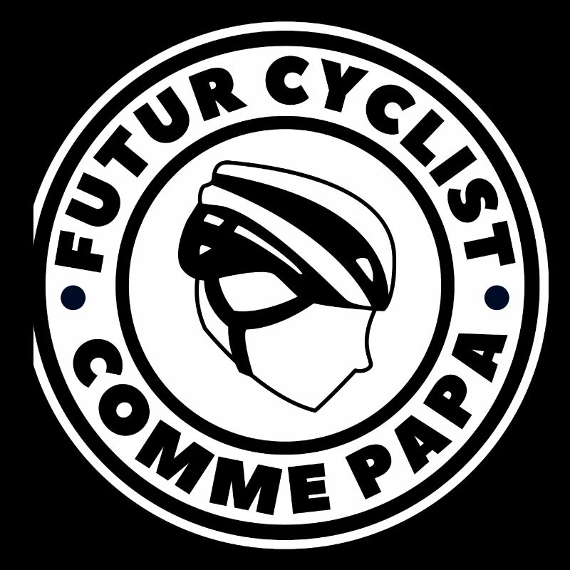 Futur cycliste comme papa