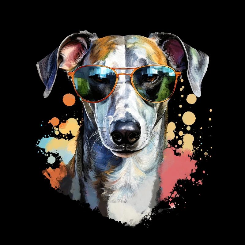 Greyhound mit Sonnenbrille