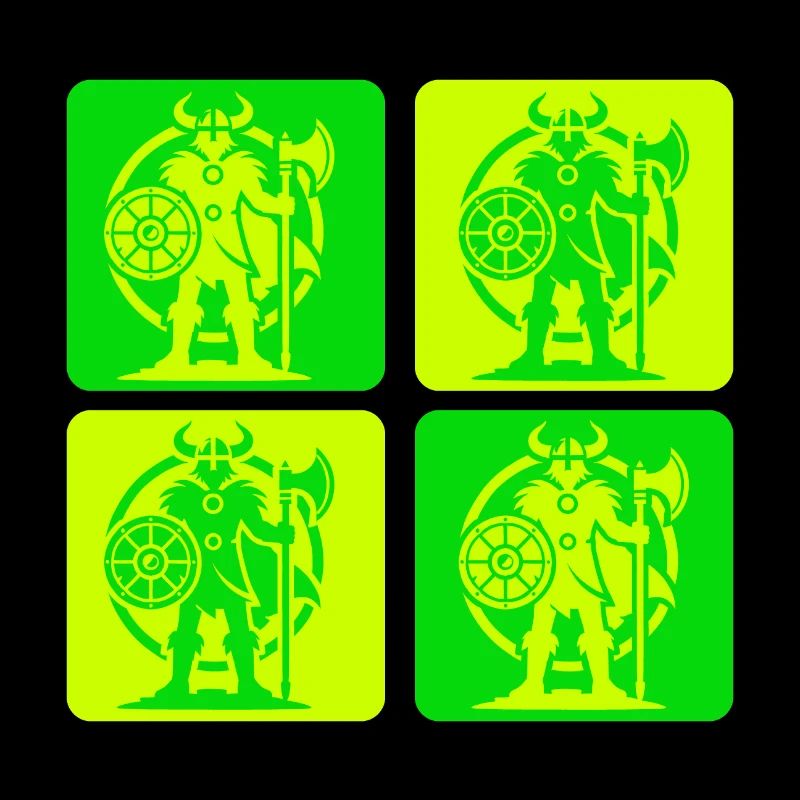 Nordischer Wikinger Silhouette