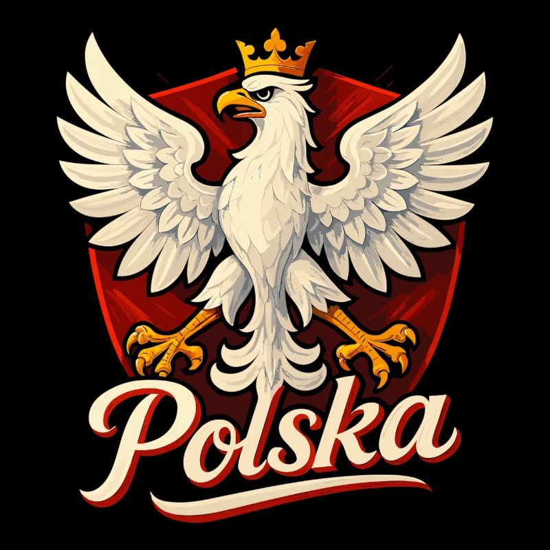 Pologne Polska aigle emblème drapeau drapeau cadeau