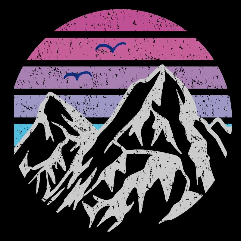 Montagnes Rétro Soleil