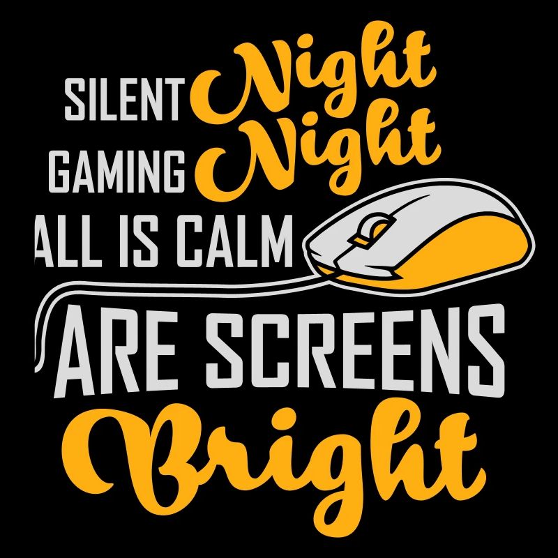 Silent Night Gaming Night All Calm Screens Bright