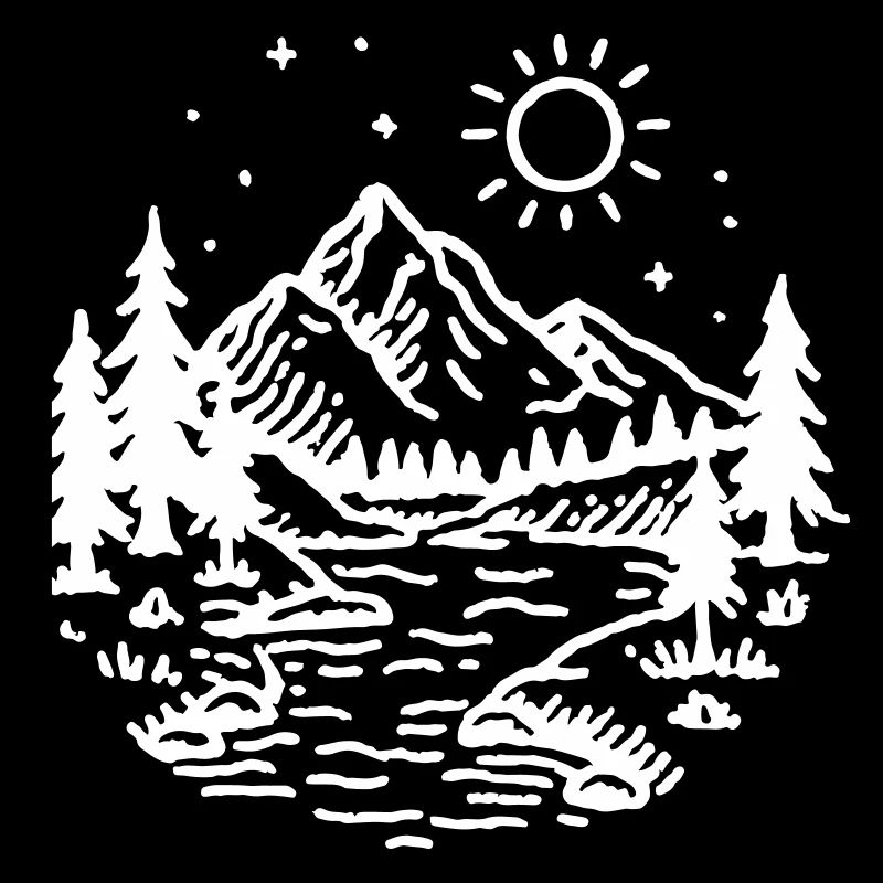 Berge Landschaft Wald