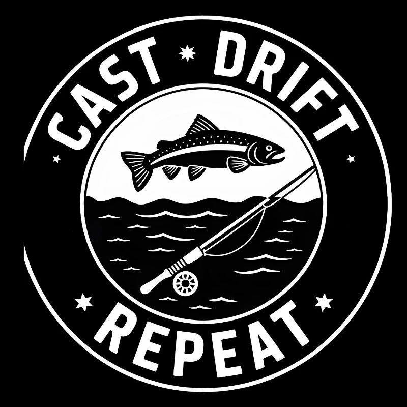Cast Drift Repeat Fliegenfischen Angeln