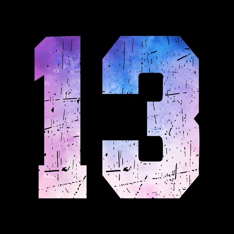 numéro 13 – Cadeau anniversaire 13 ans