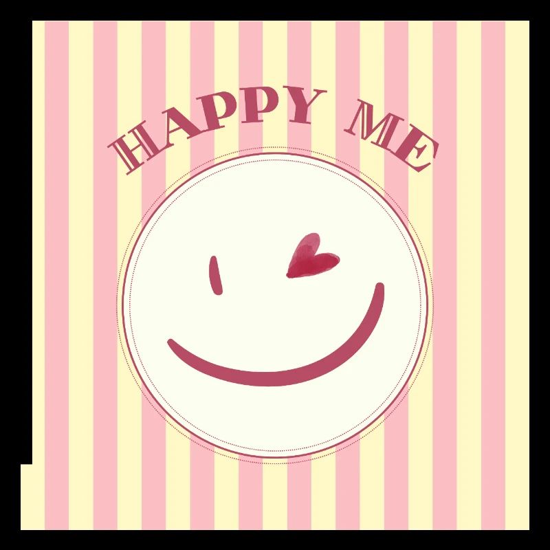 Smile on stripe pattern