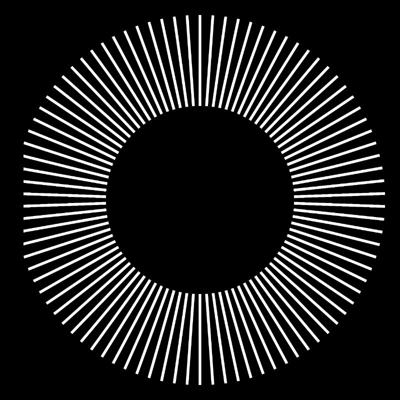 Geometrisches Sunburst-Ringmuster