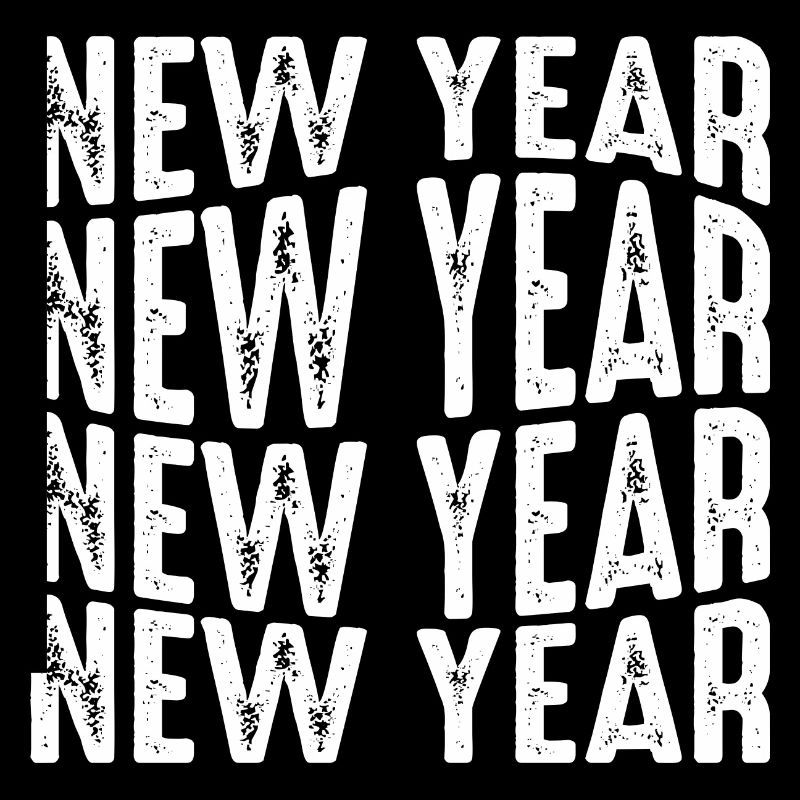 Neujahrs-Wiederholungstextmuster