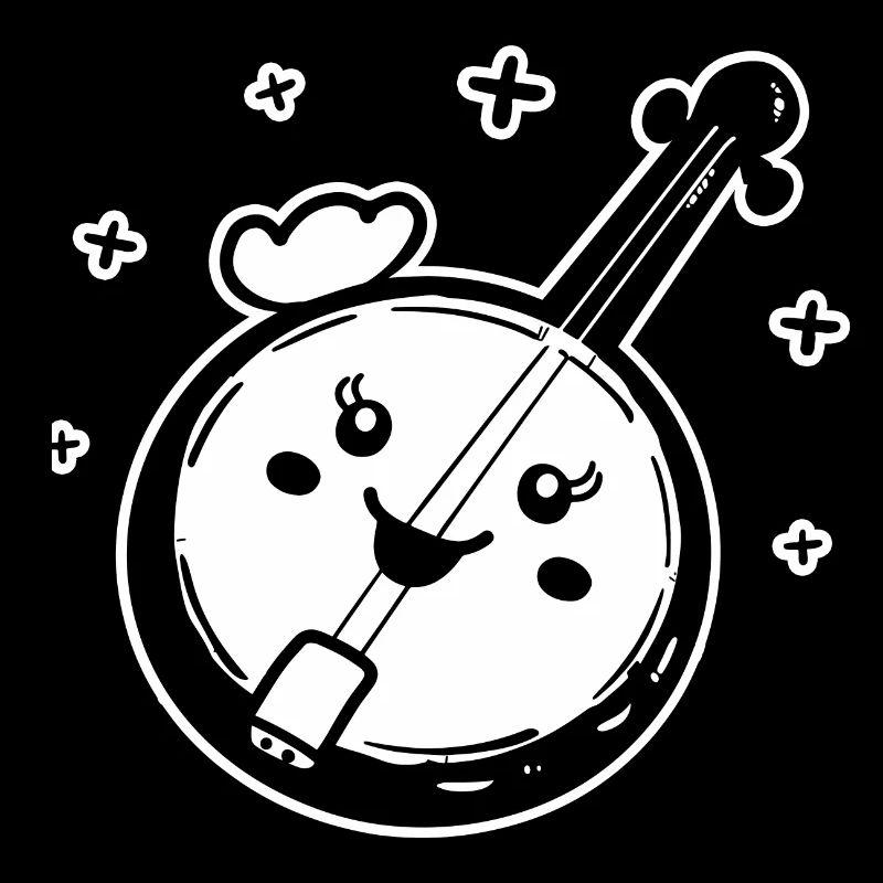 Banjo Cartoon Stil