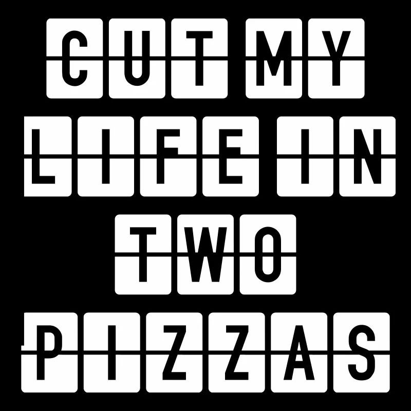 Two Pizzas – Lustiges Party Pizza Design