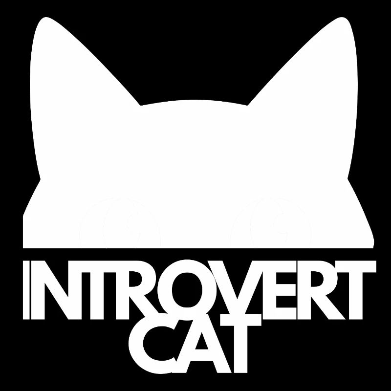 Introvert Cat Silhouette