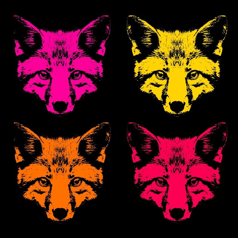 Renards de couleur