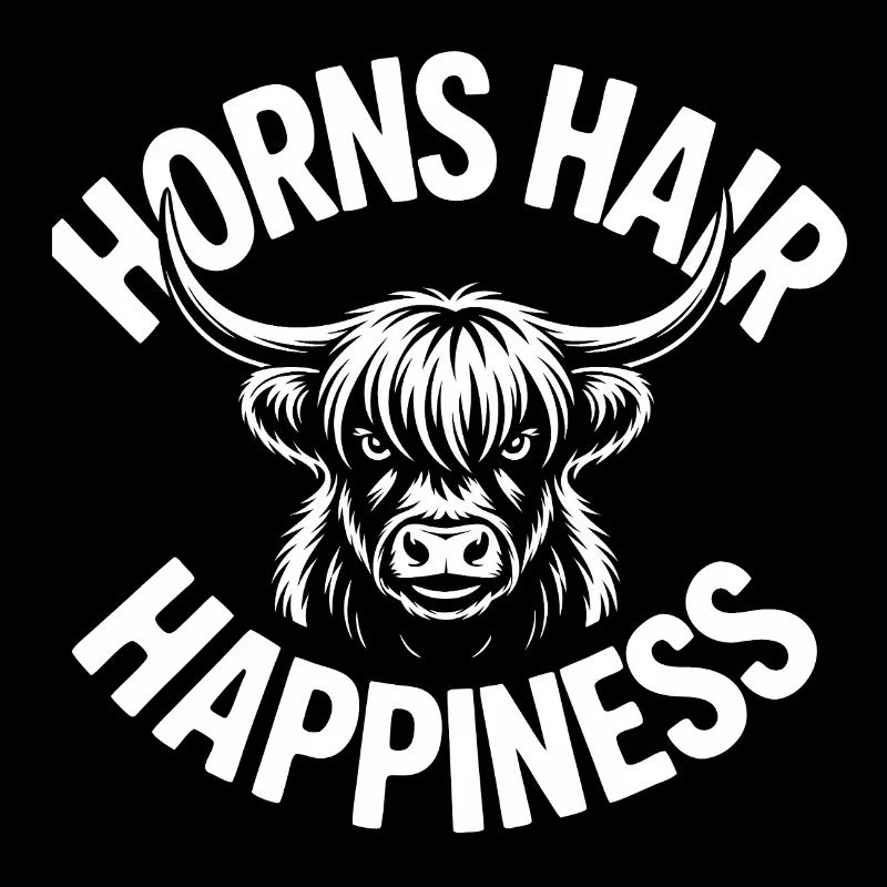 Cornes, Cheveux, Bonheur, Highlands,