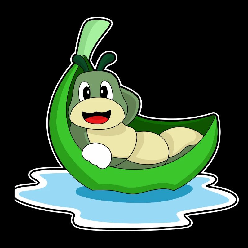 Caterpillar Leaf Boat