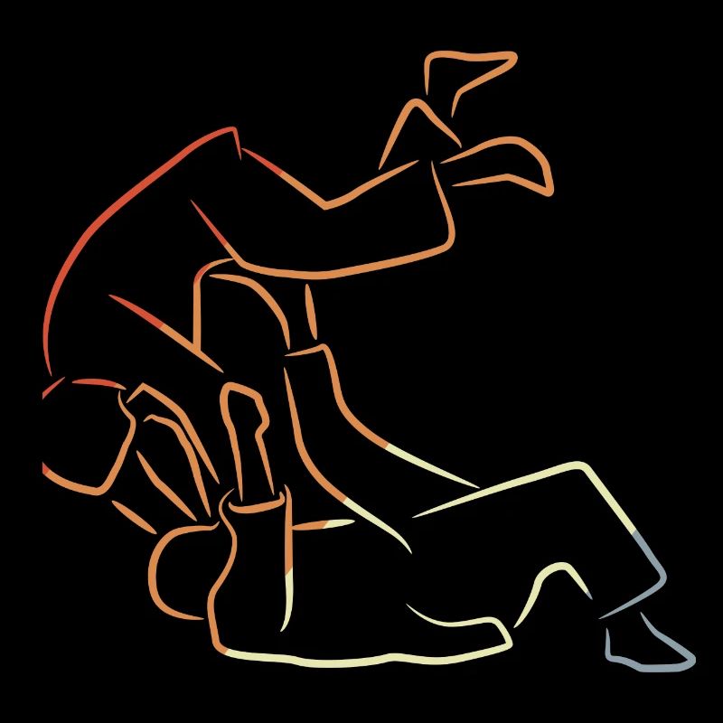 Judo Fighter Drawing