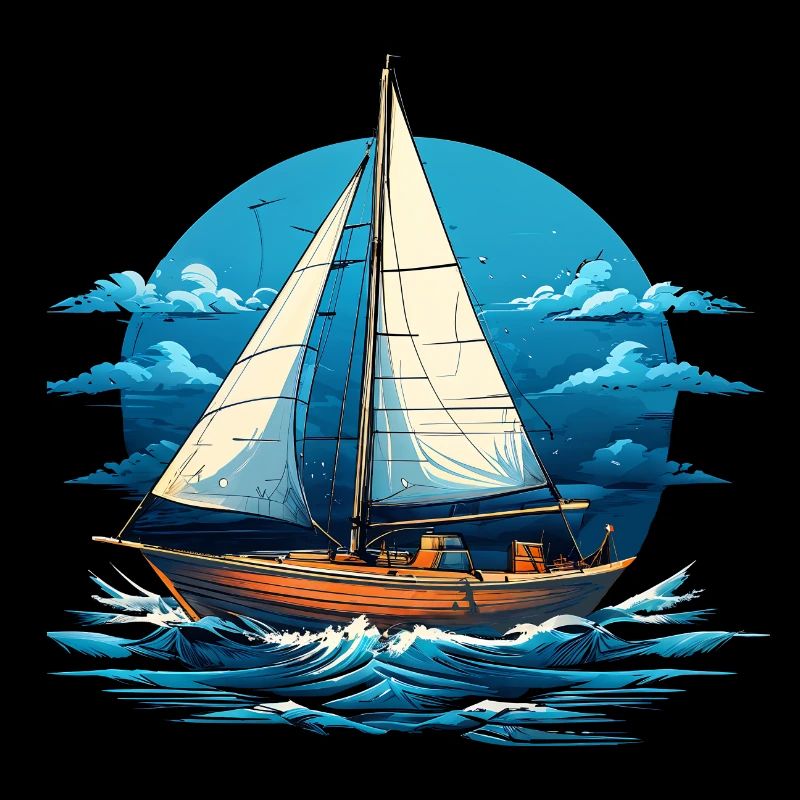 Segelboot im Meeresrauschen