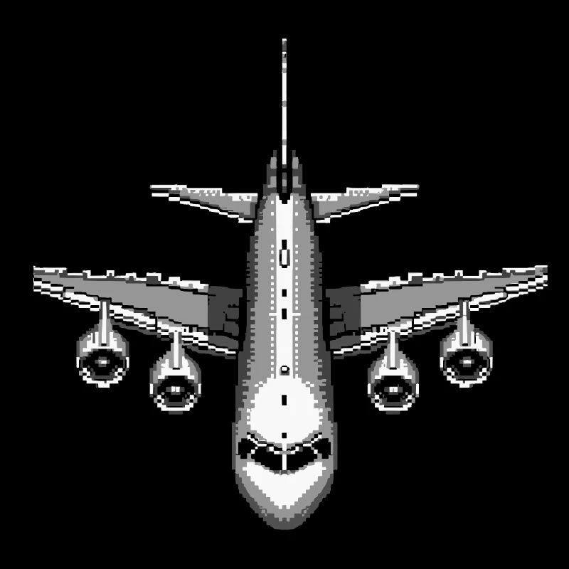 Flugzeug Pixel Kunst