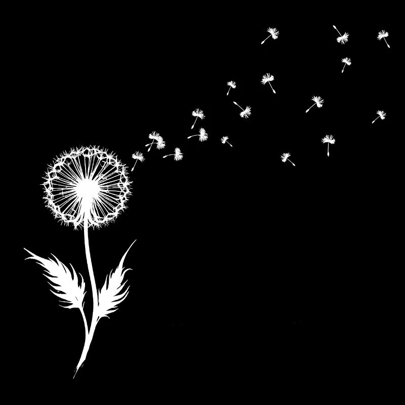 Dandelion Seed Silhouette