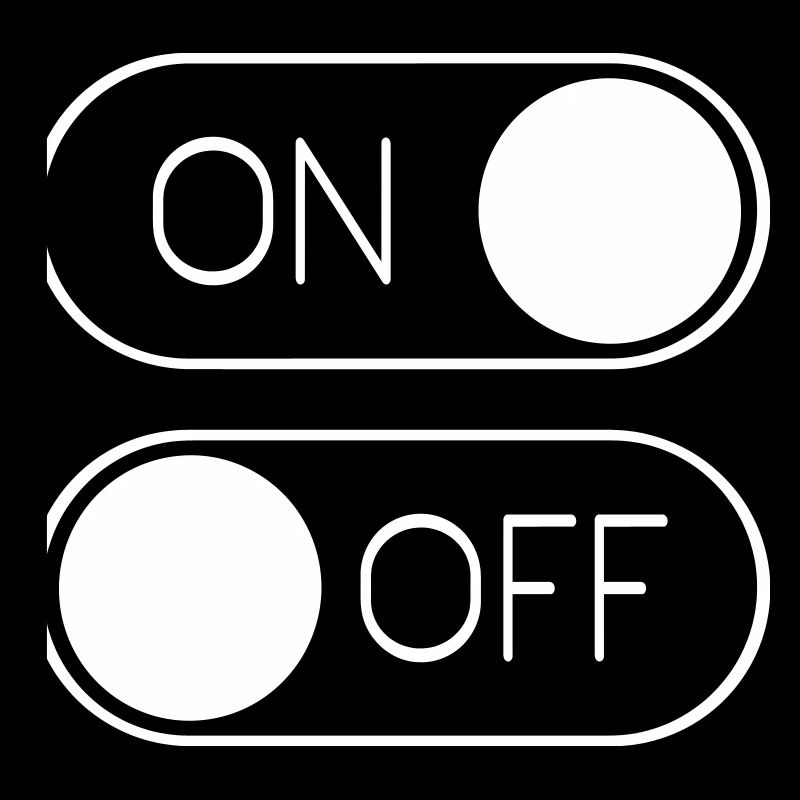 Basculer le graphique Activé Désactivé Interrupteur