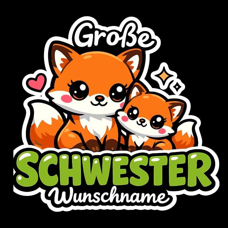 Große Schwester Geschenk Füchse 2026