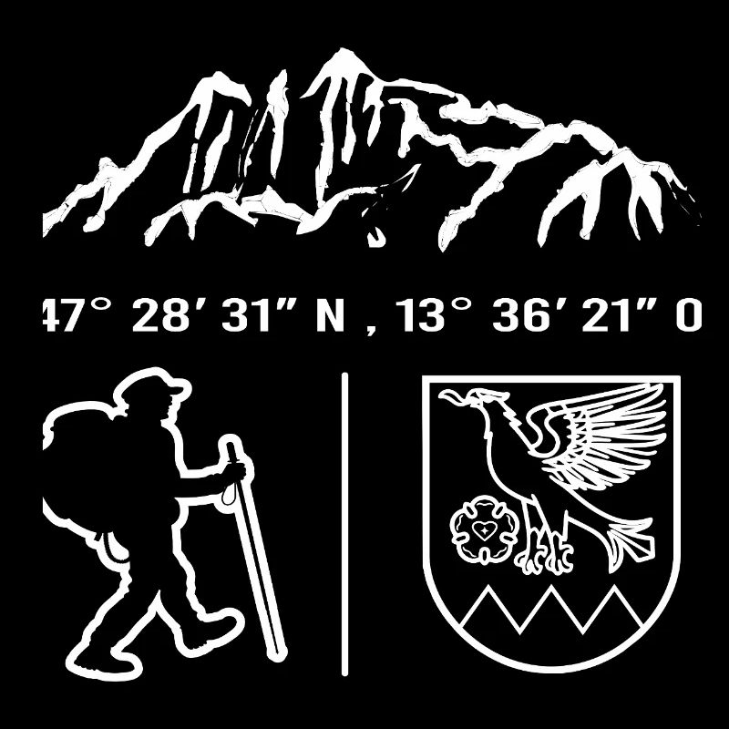 Ramsau Dachstein Wanderer Wappen