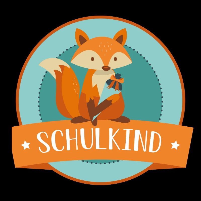 Schulkind - schlauer Fuchs - Schulbeginn