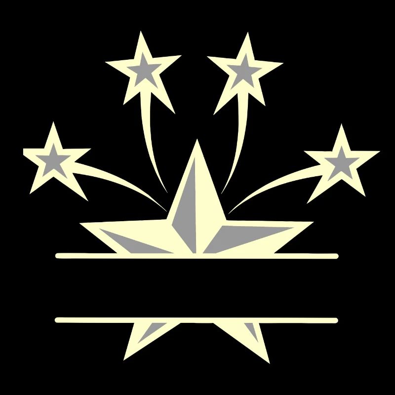 Star light yellow grey with bar between them