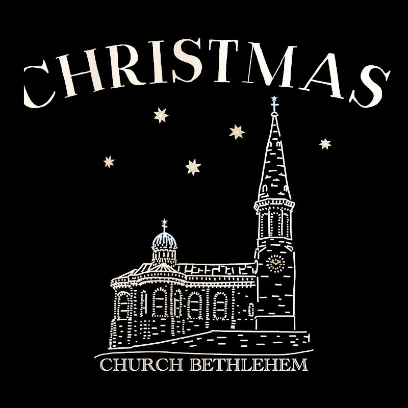 Weihnachtskirche Bethlehem Zeichnung