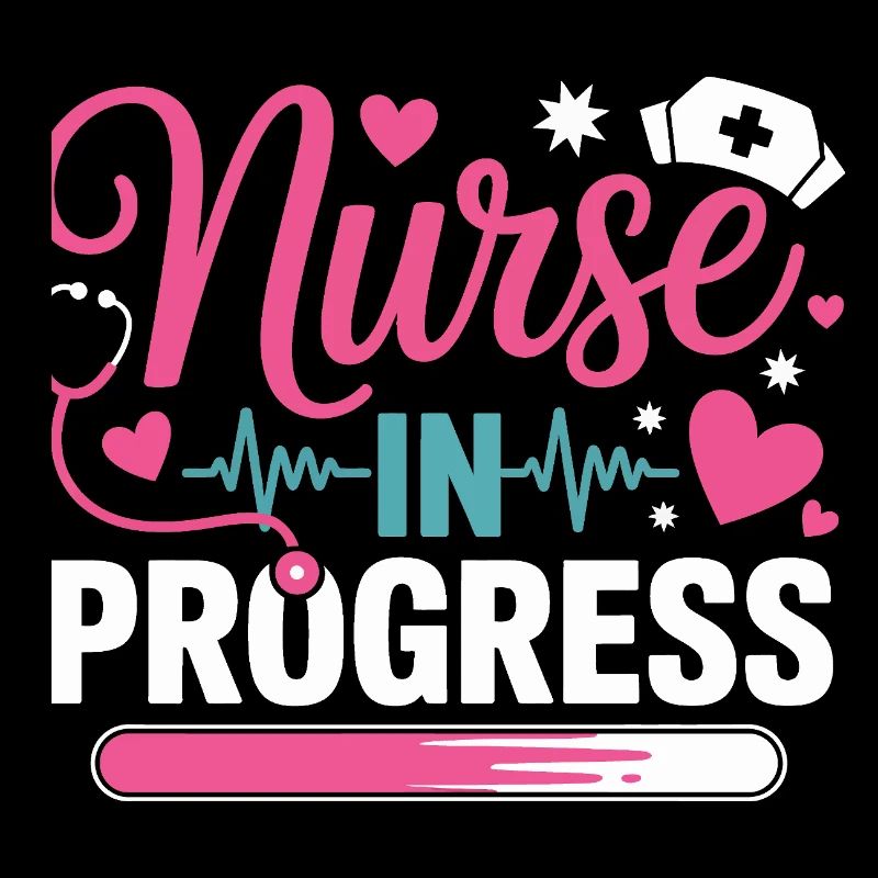 Nurse In Progress Pink Blue
