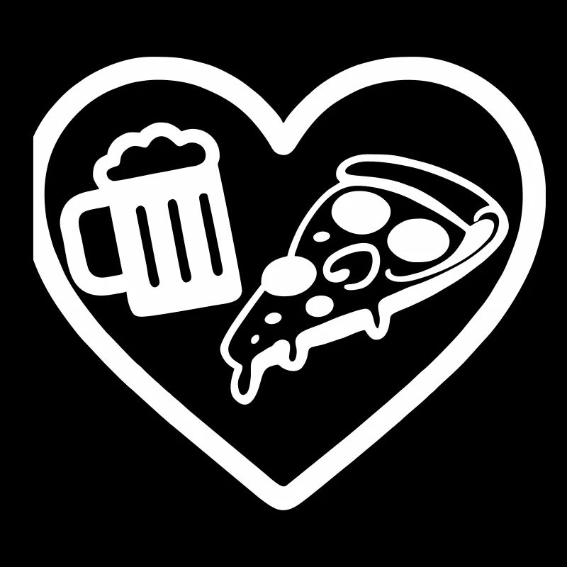 Heart Pizza Bier