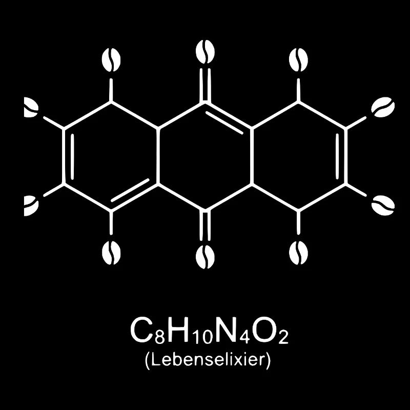 Caffeine Molecule Art Print