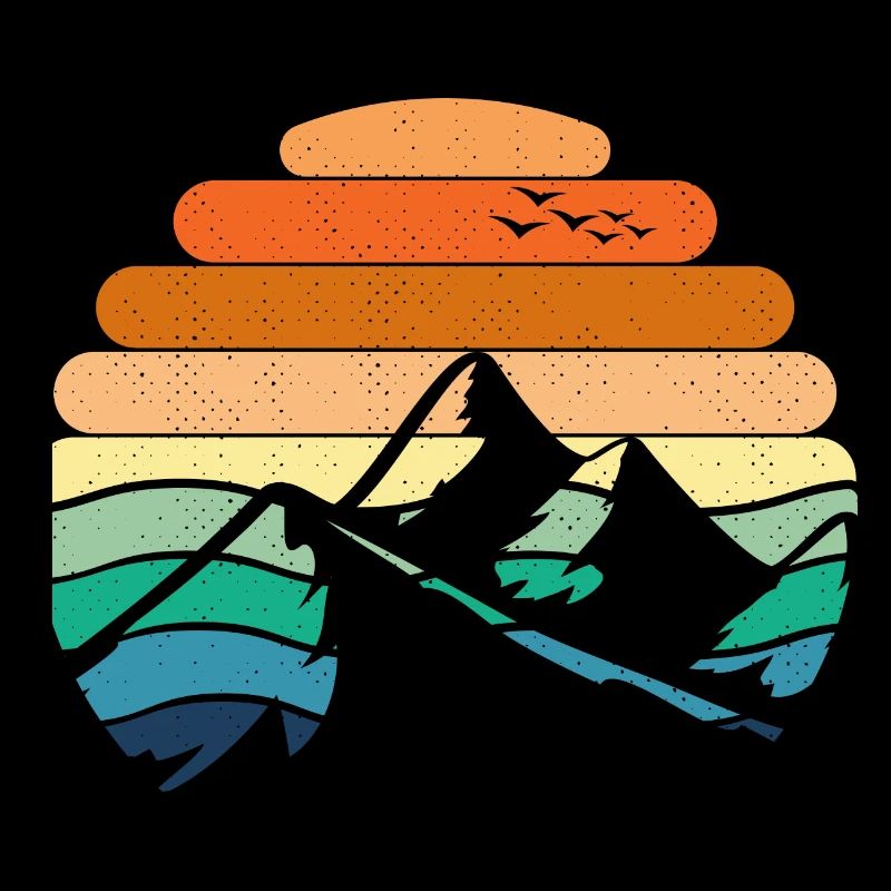 Paysage de montagne Coucher de soleil
