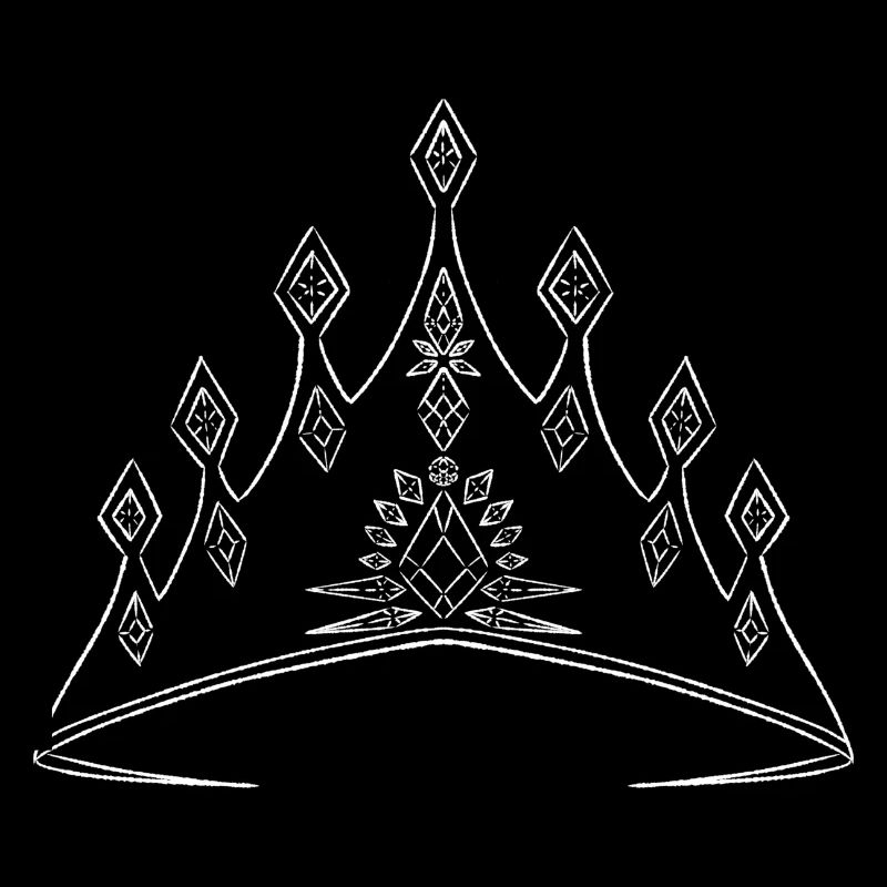 Elegant crown with geometric pattern