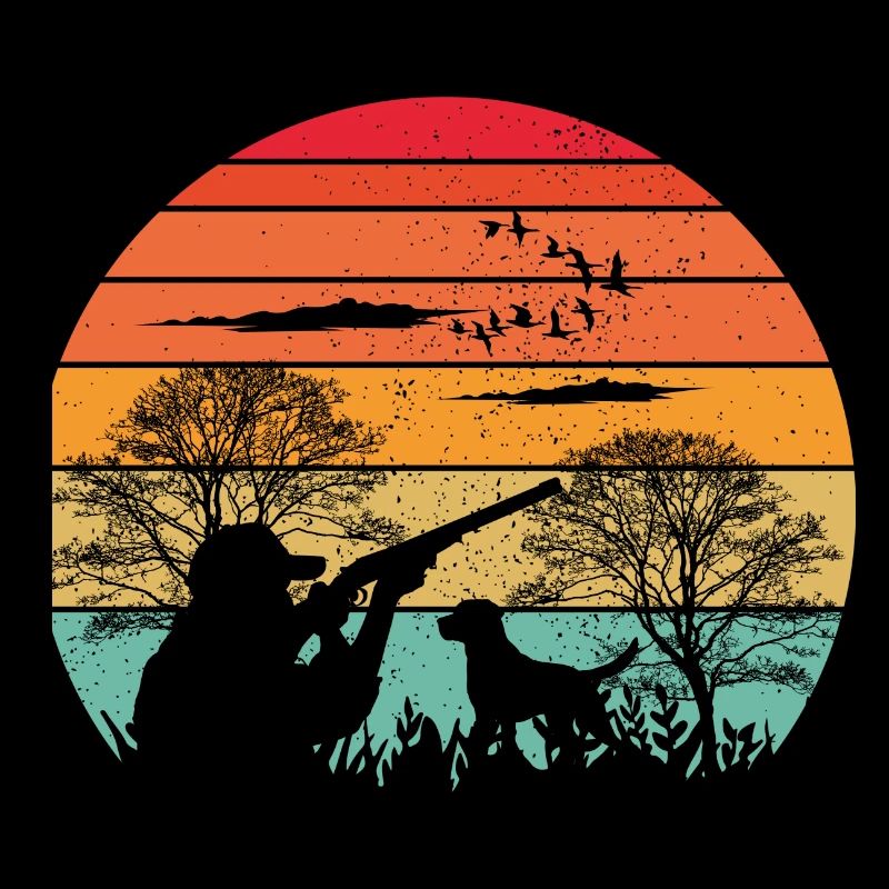 Hunt Ready - Hunting Apparel Retro Design