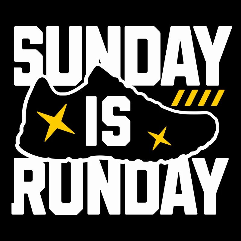 Graphique de baskets Sunday Run Day