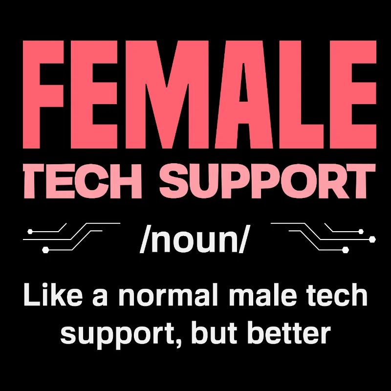 Tech Support Frau Definition IT Admin Computer