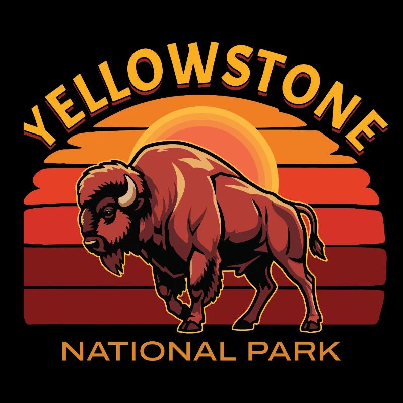 Bisons de buffle du parc national de Yellowstone