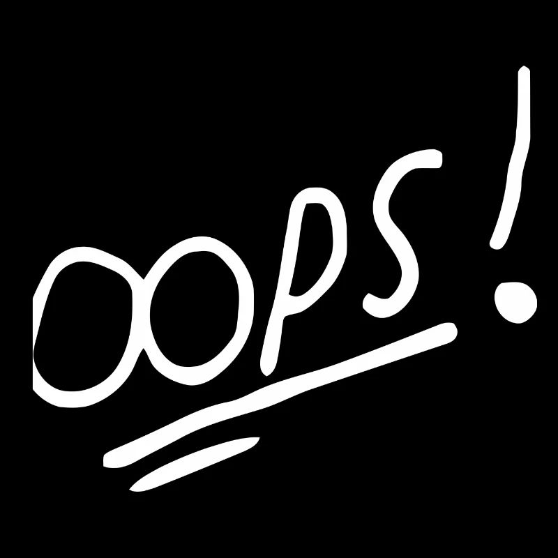 Vibrant Oops Conception de texte manuscrit