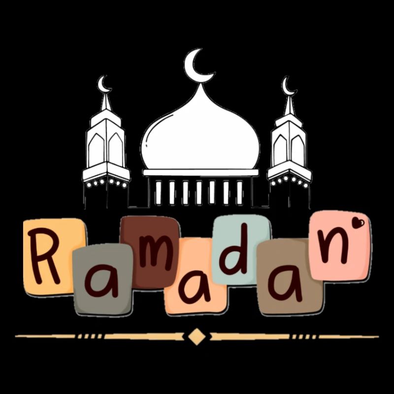 Ramadan Mosaic Blocks Mosque