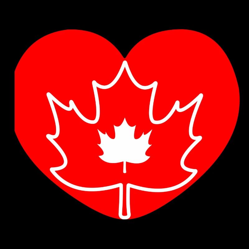Heart of Canada maple leaf