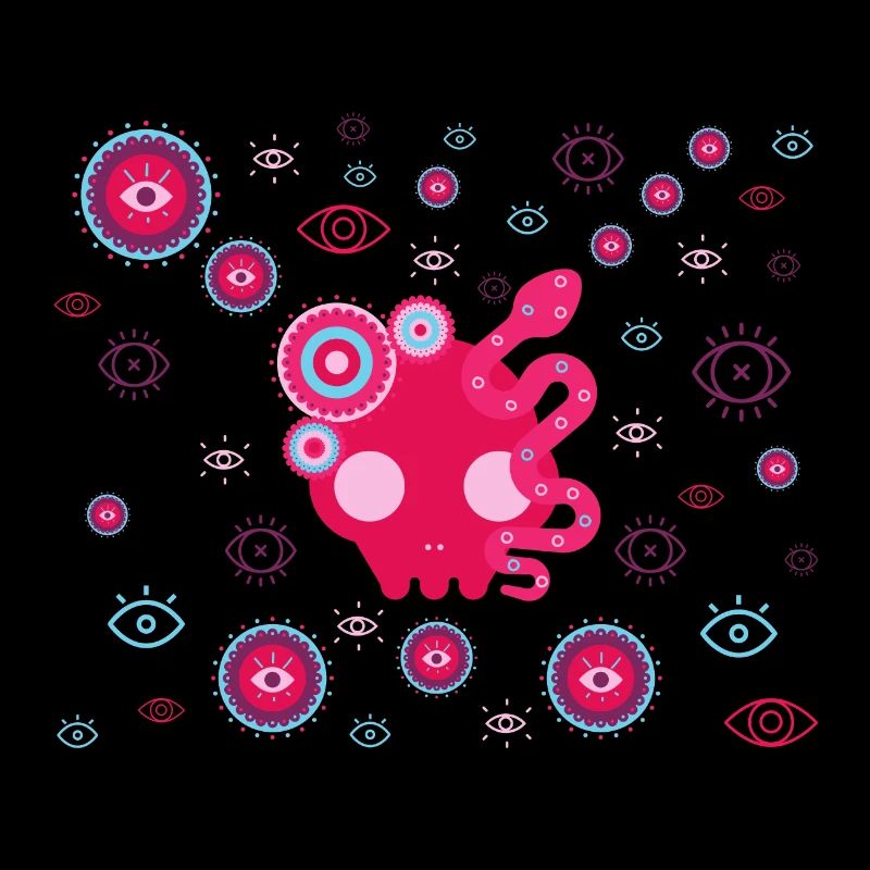 Pink Tentacle Eyes