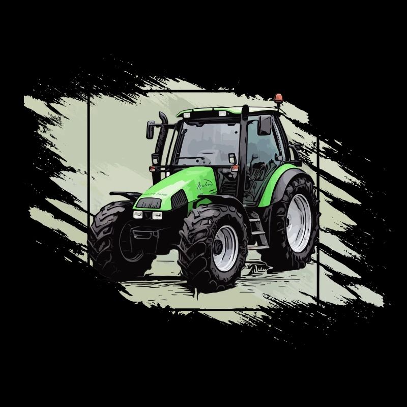Petit tracteur vert