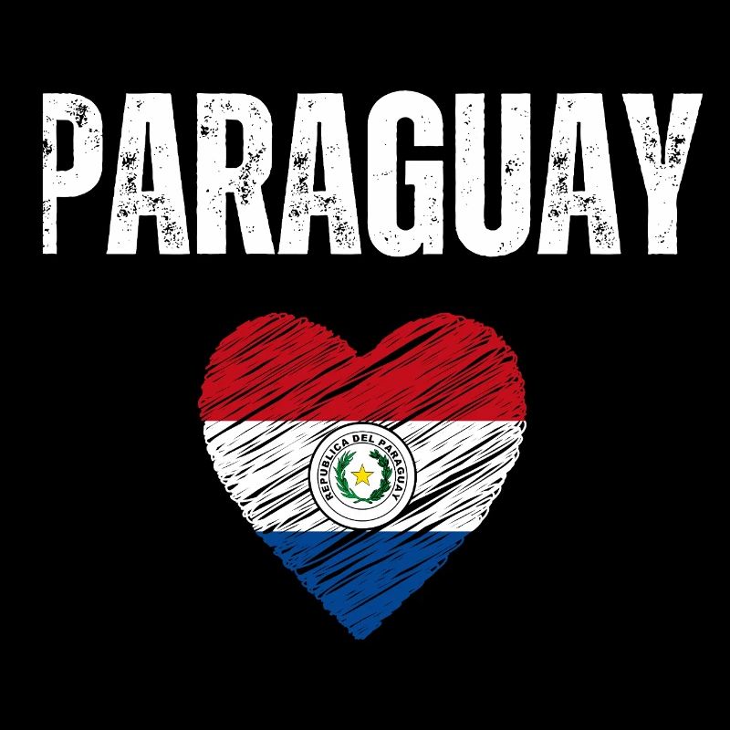 J’aime le Paraguay, drapeau du Paraguay
