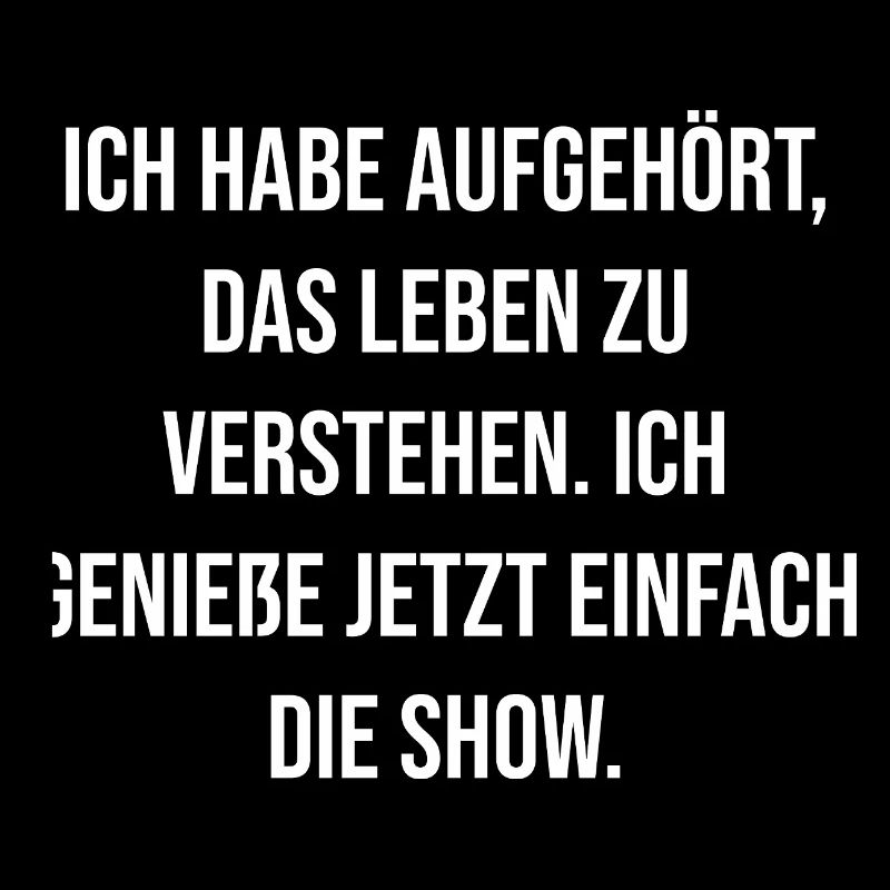 Je profite juste du spectacle maintenant